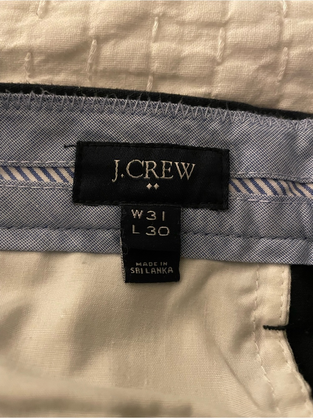 J. Crew Slim Bedford Blue Pants